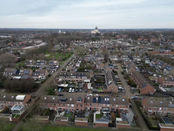 Air photo in Oudenbosch, The Netherlands